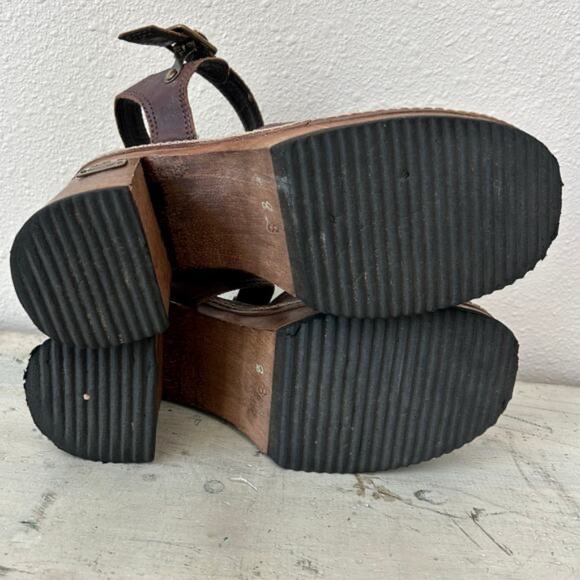 Vintage Candies Mary Janes leather embossed flowers platform 90s Y2K chunky 7 - Picture 14 of 16